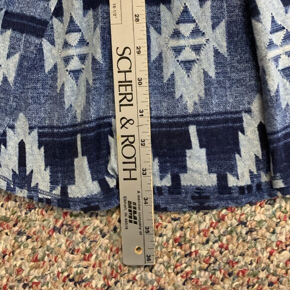 Lauren Ralph Lauren Jeans Co. Blue Aztec Print Henley Fit & Flare Dress Size XS - Picture 9 of 12